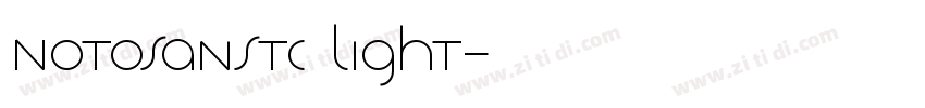 NOTOSAnSTC light字体转换